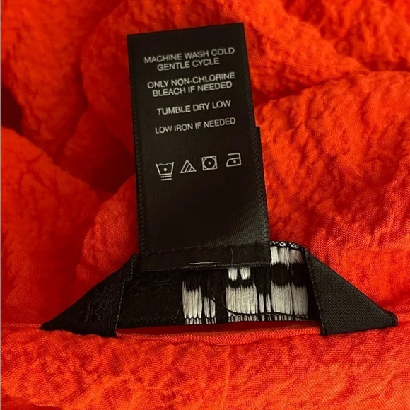 Ali Miles | Cowl Neck Top Roll Tab Sleeves Zip Pocket Lagenlook Orange - Picture 8 of 8